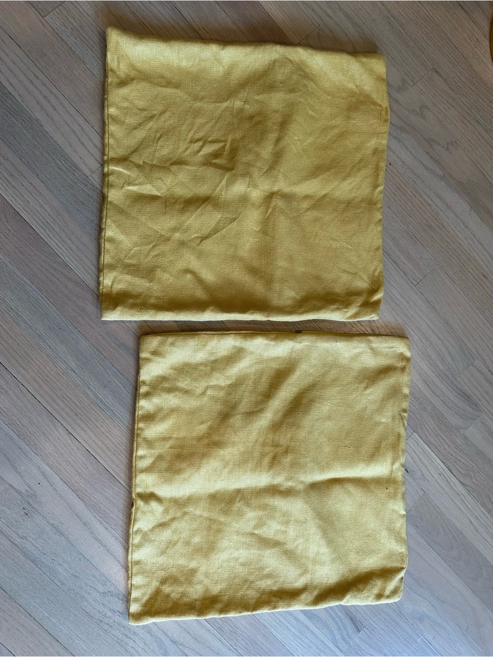 Pottery Barn Mustard Yellow Accent Pillow Covers(2) - Picture 4 of 8